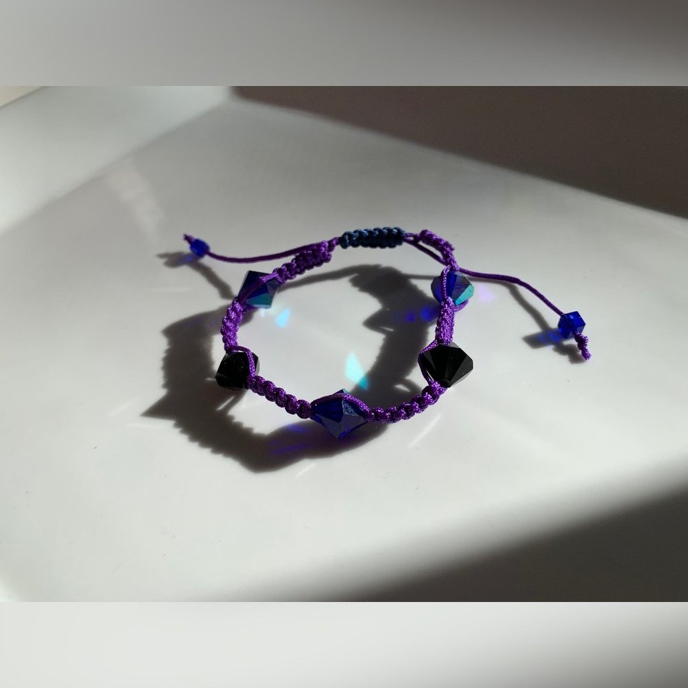 Swarovski Crystal Beaded Crochet Handmade Bracelet